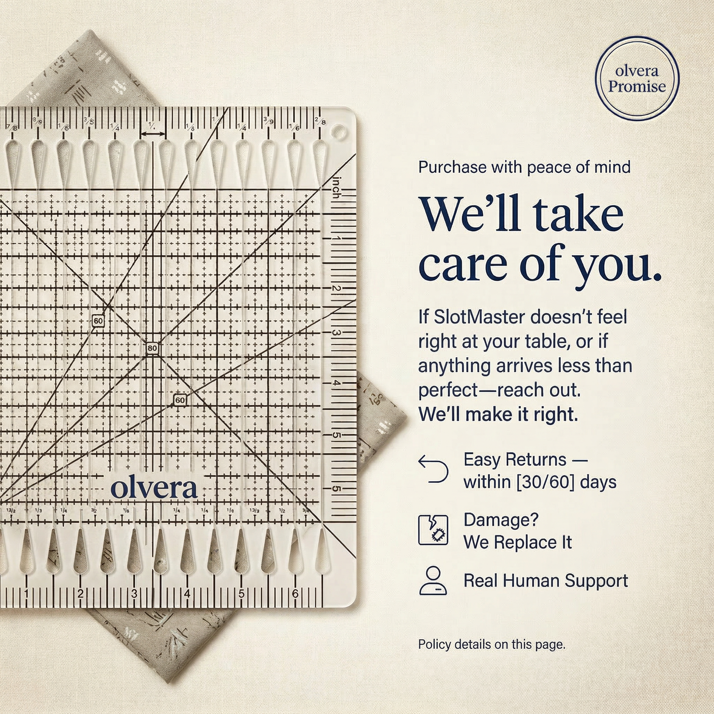 SlotMaster™ Precision Quilting Ruler